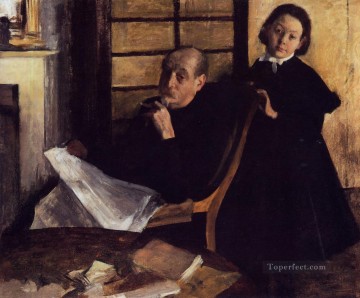  Degas Lienzo - Henri De Gas y su sobrina Lucie Degas Edgar Degas